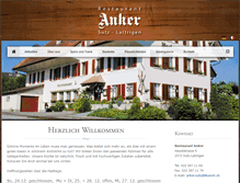 Tablet Screenshot of anker-sutz.ch